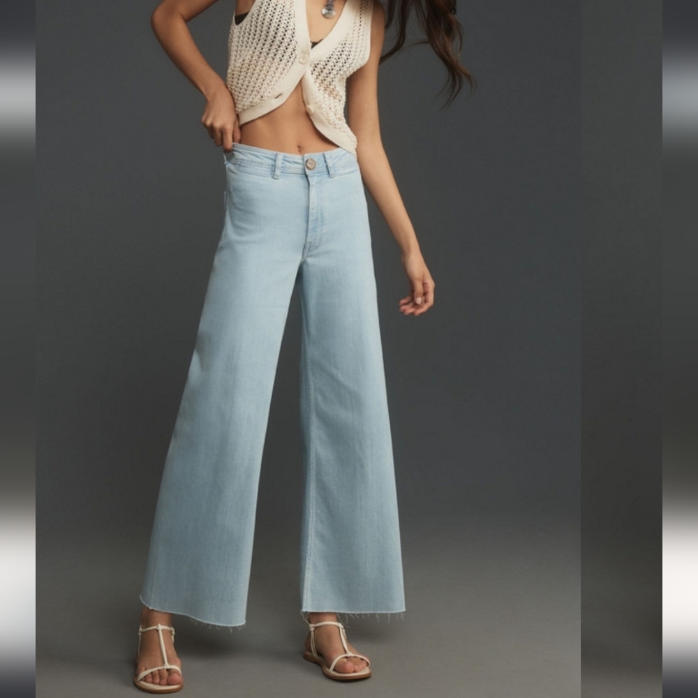 Anthropologie Maeve Ettie High-Rise Jeans Light Wash